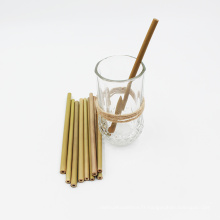 Logo personnalisé de qualité alimentaire fait à la main et emballage de paille de bambou naturelle